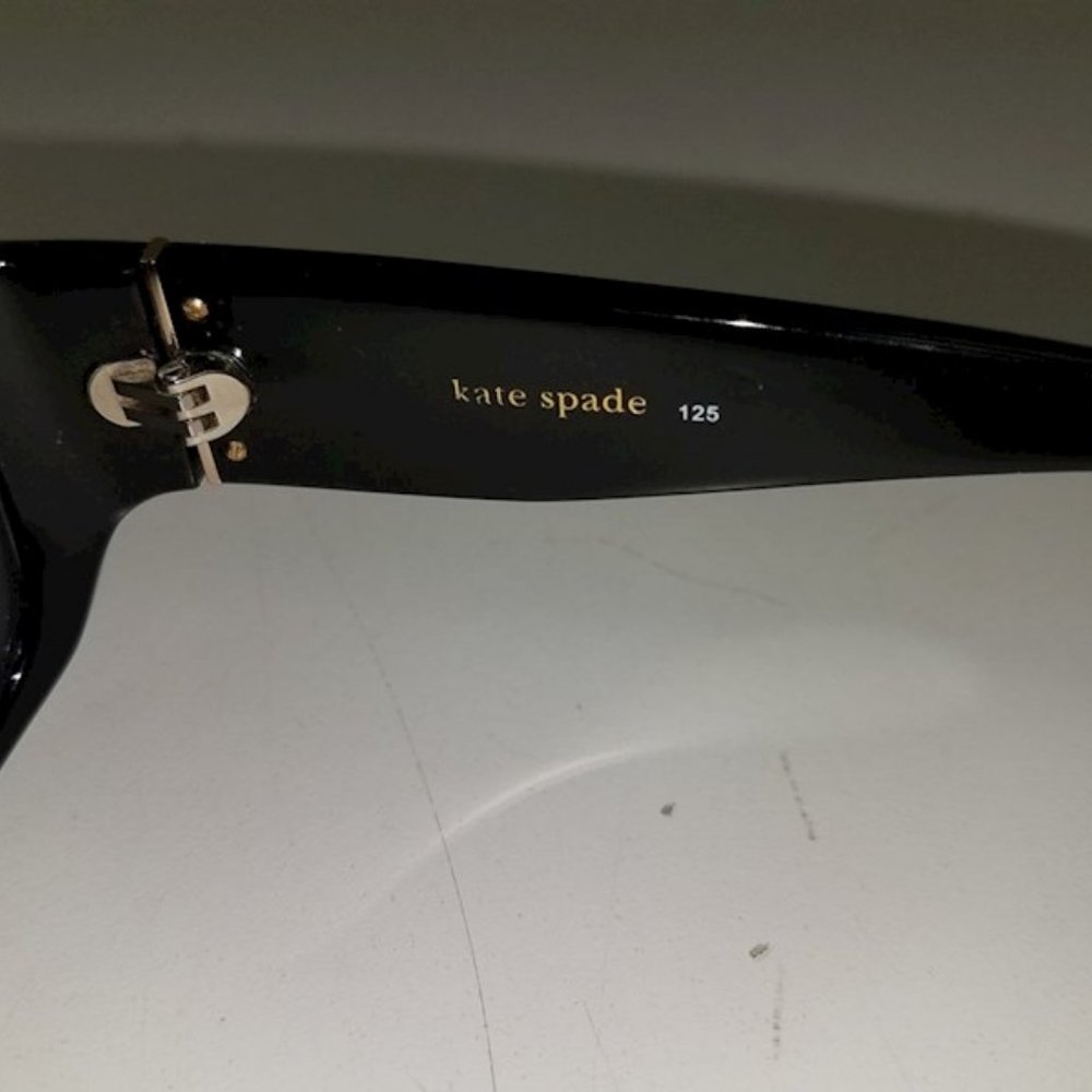 Kate Spade Prescriptive Snake print Brown Gold Sunglasses W/ Green kate sp Case - Picture 5 of 8